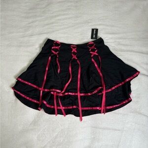 Hot Topic Gothic Ribbon Skirt